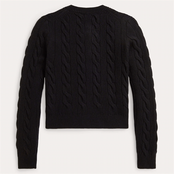 Polo Ralph Lauren Cable Wool-Cashmere Cardigan, Polo Black 